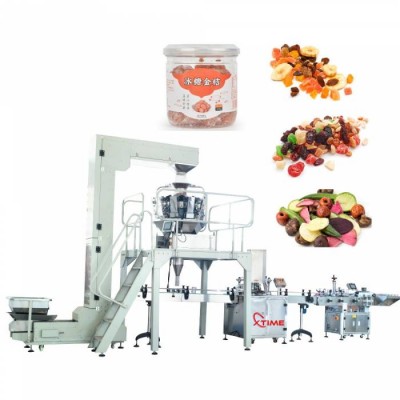 Oat Dry Fruit Product Filling And Seaming Machine,Multi Heads Weighing Filling Machine,Can Sealing Machine